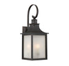 SoHo Chic Modern Farmhouse Outdoor Wall Lantern | English Bronze | Alternate View