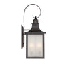 SoHo Chic Modern Farmhouse Outdoor Wall Lantern | English Bronze | Alternate View