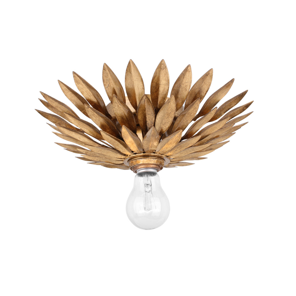 Crystorama Broche 11'' Flush Mount in Antique Gold - Additional View