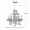 Crystorama Traditional Crystal 27'' Chandelier - Product Dimensions