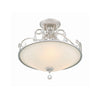 Crystorama Ashton 16.5'' Semi Flush Mount in Olde Silver - Additional View