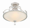 Crystorama Ashton 16.5'' Semi Flush Mount in Olde Silver - Additional View