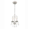 Crystorama Swarovski 10" Chandelier in Olde Silver - Additional View