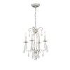 Crystorama Ashton 16'' Chandelier in Olde Silver - Front View
