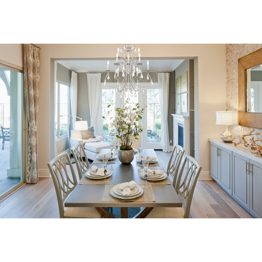 Crystorama Ashton 25.5'' Chandelier in Olde Silver - Lifestyle View