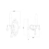 Crystorama Paris Market 6.25'' Sconce - Product Dimensions
