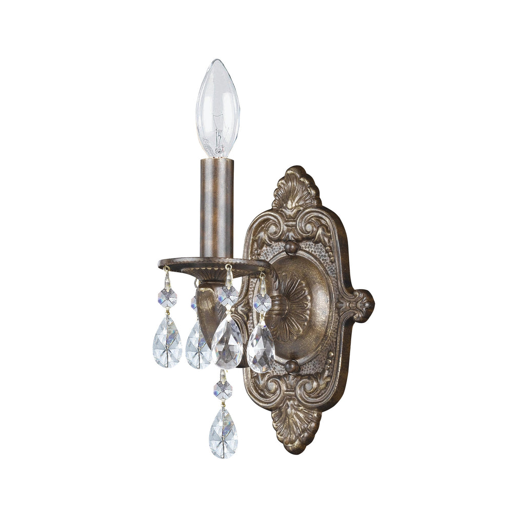 Crystorama Paris Market 6.25'' Sconce in Venetian Bronze - Front View