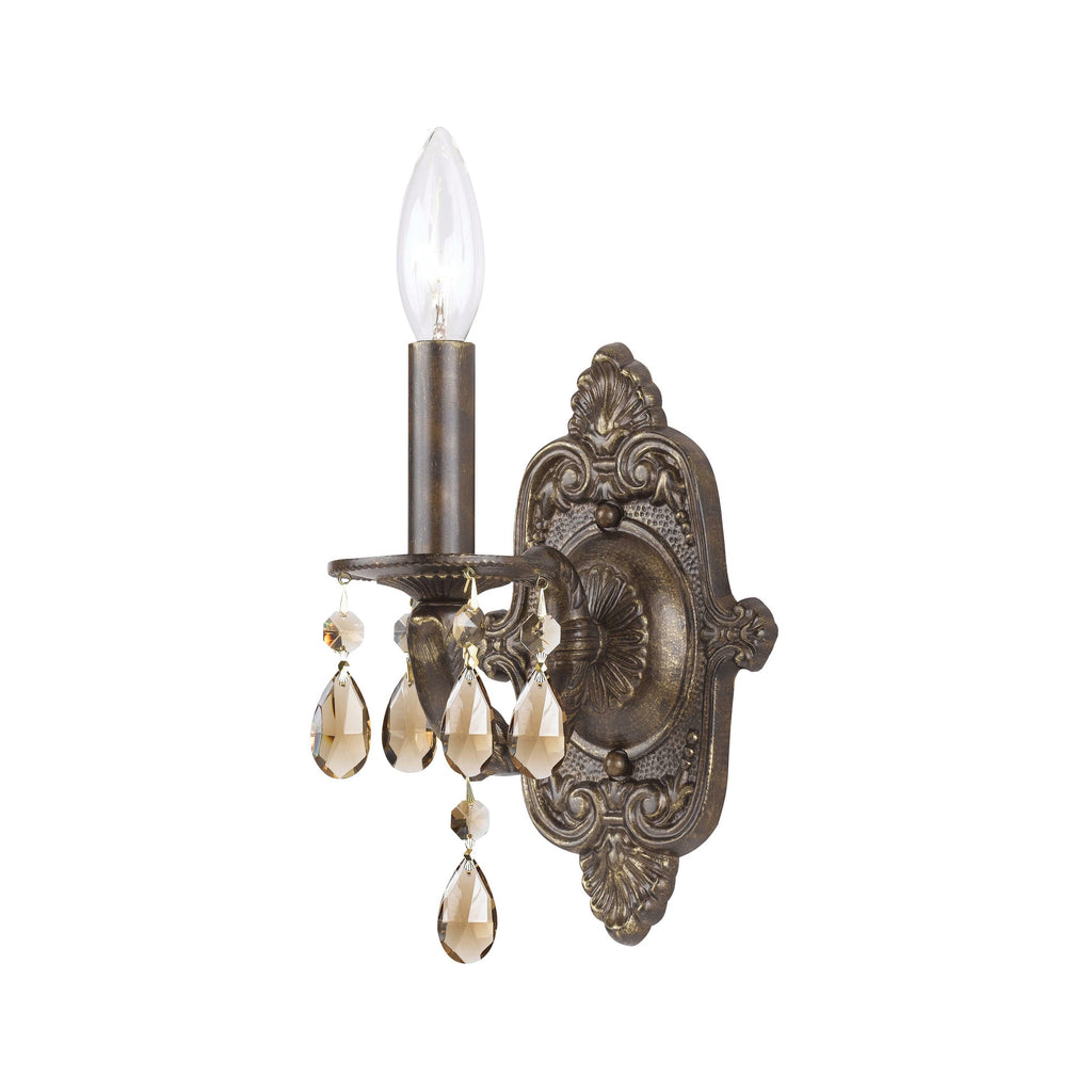 Crystorama Paris Market 6.25'' Sconce in Venetian Bronze - Front View