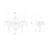 Crystorama Paris Market 10'' Sconce - Product Dimensions
