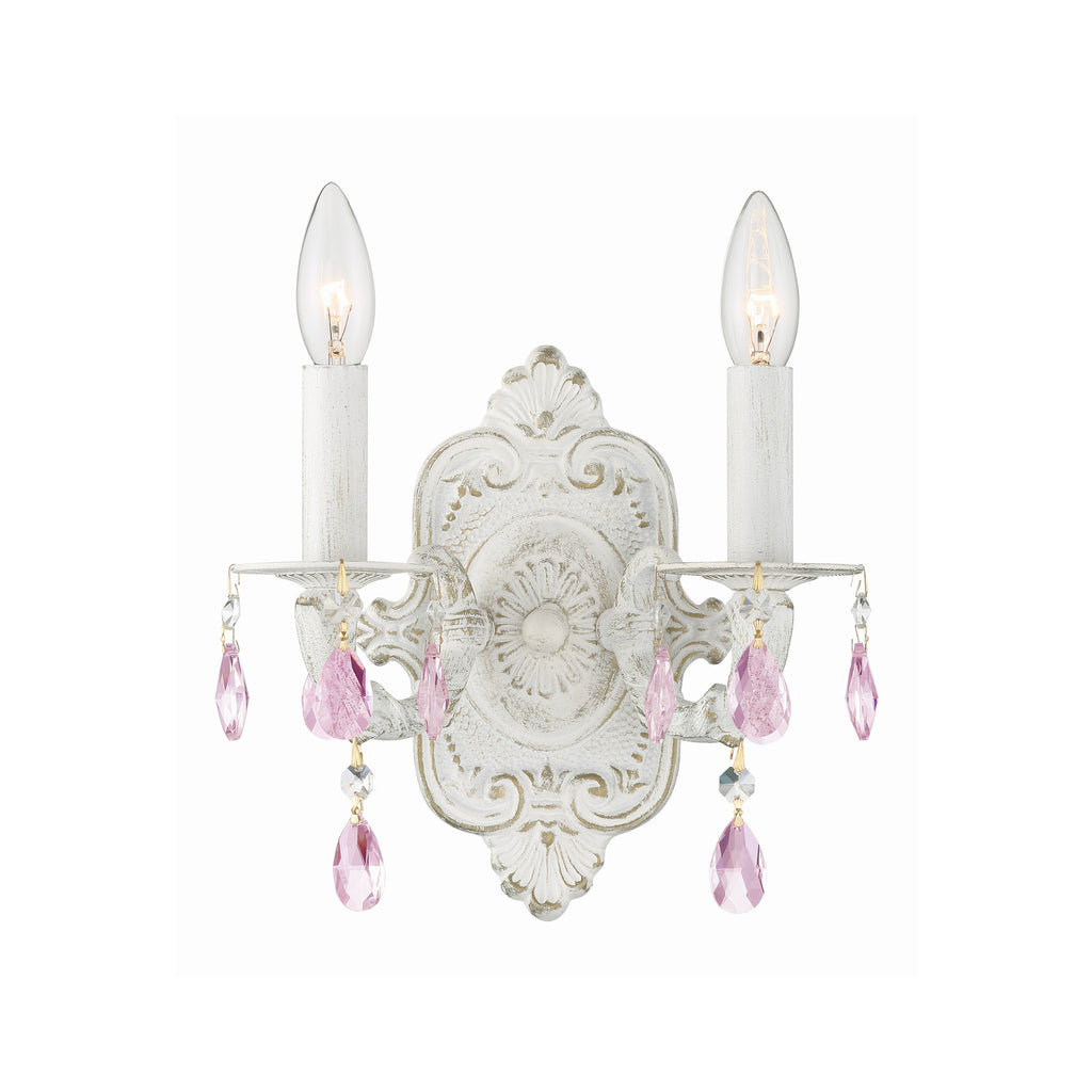 Crystorama Paris Market 10'' Sconce in Antique White - Front View