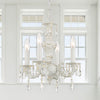Crystorama Paris Market 13.5'' Chandelier in Antique White - Lifestyle View