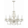 Crystorama Paris Market 28'' Chandelier in Antique White - Additional View