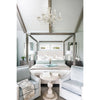 Crystorama Paris Market 28'' Chandelier in Antique White - Lifestyle View