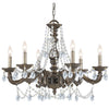 Crystorama Paris Market 28'' Chandelier in Venetian Bronze - Front View
