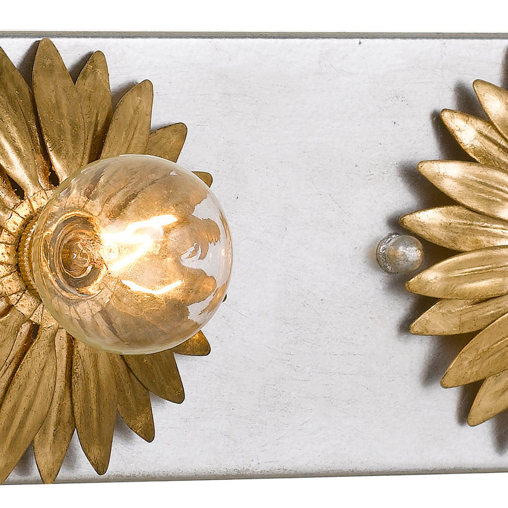 Crystorama Broche 18'' Bathroom Vanity in Antique Gold + Antique Silver - Additional View