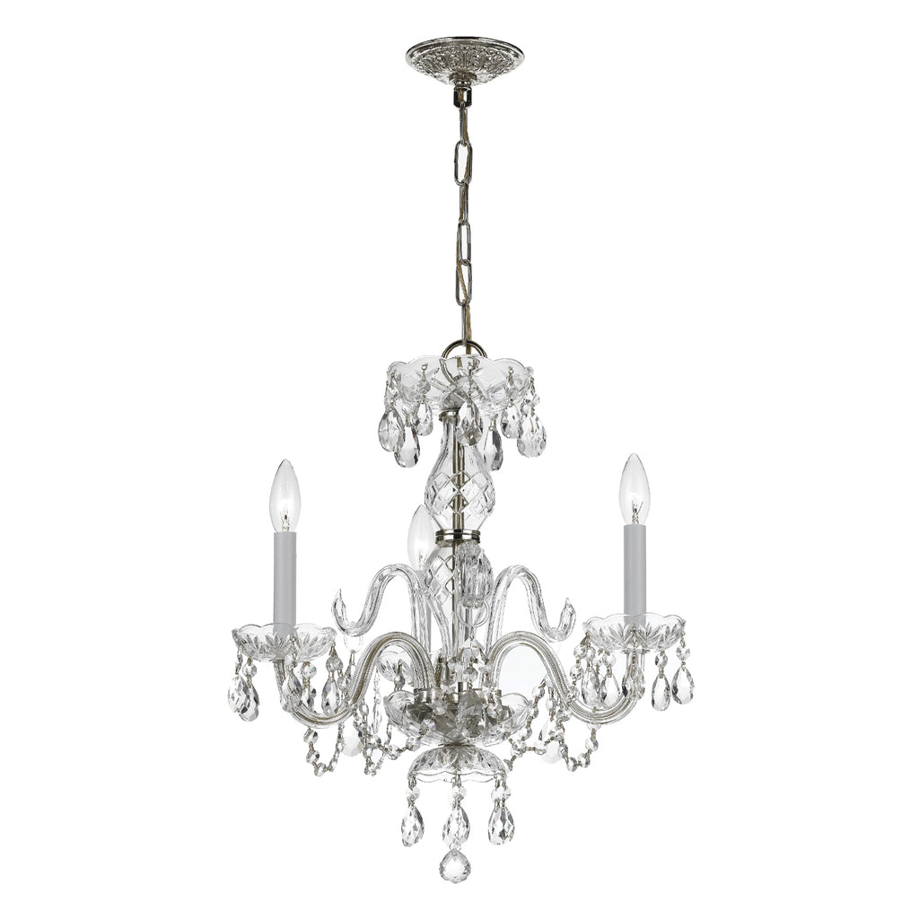 5044-CH-CL-I Traditional Crystal 3 Light Mini Chandelier | Main Image