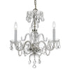 Crystorama Traditional Crystal 16'' Chandelier in Polished Chrome - Additional View