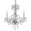 5044-CH-CL-MWP Traditional Crystal 3 Light Mini Chandelier | Alternate Image