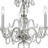 5044-CH-CL-MWP Traditional Crystal 3 Light Mini Chandelier | Alternate Image