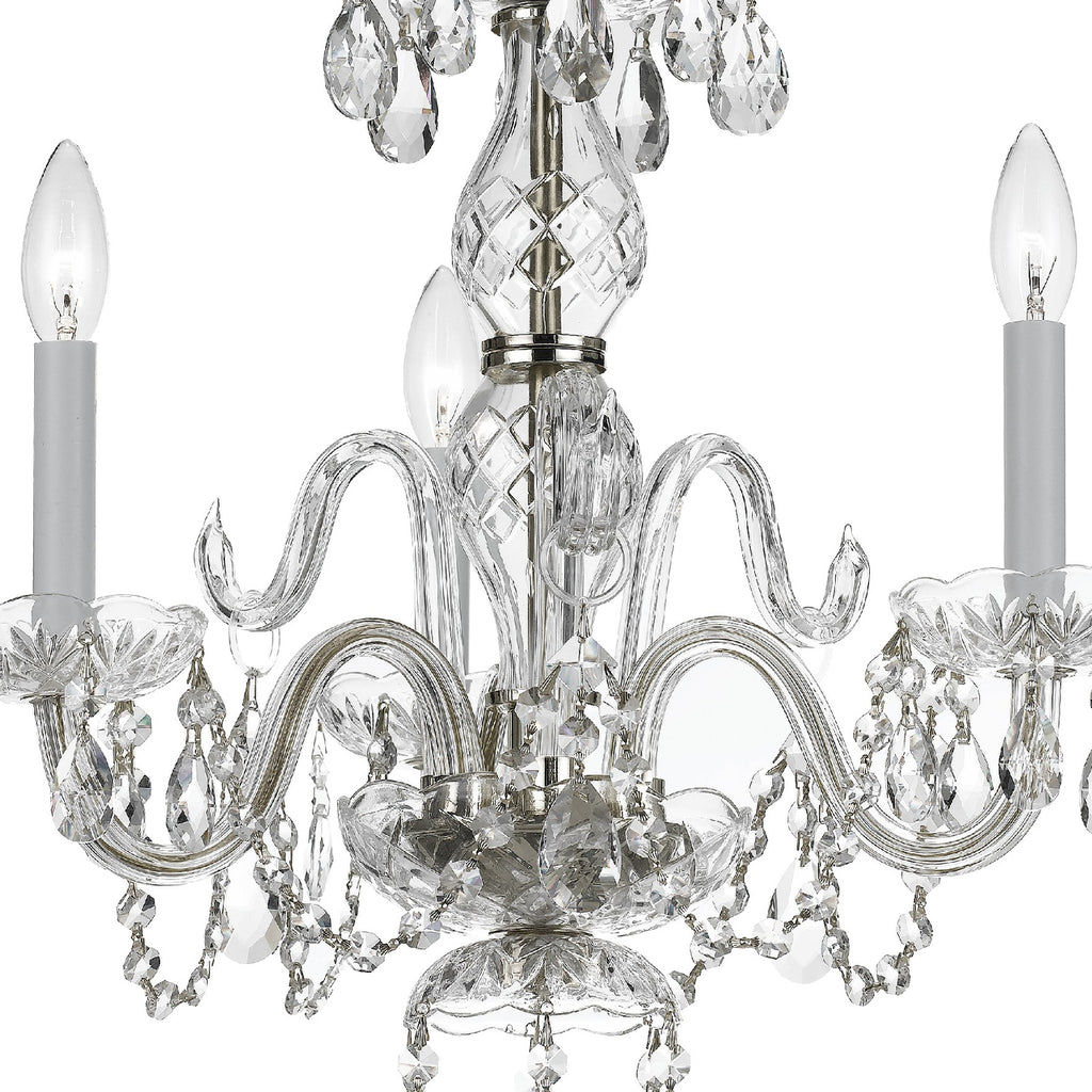 5044-CH-CL-MWP Traditional Crystal 3 Light Mini Chandelier | Alternate Image