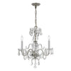 5044-CH-CL-S Traditional Crystal 3 Light Mini Chandelier | Main Image