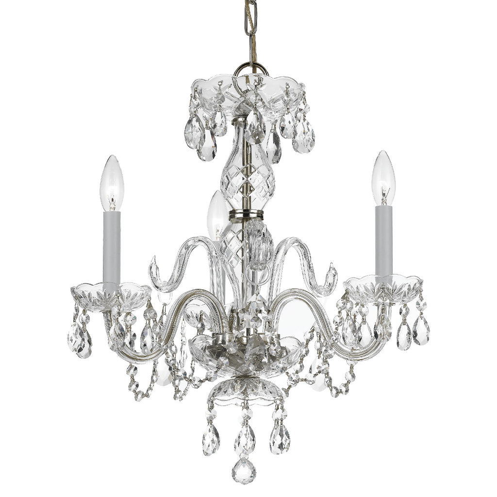 Crystorama Traditional Crystal 16'' Chandelier in Polished Chrome - Additional View