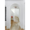 Crystorama Broche 16'' Semi Flush Mount in Antique Silver - Lifestyle View