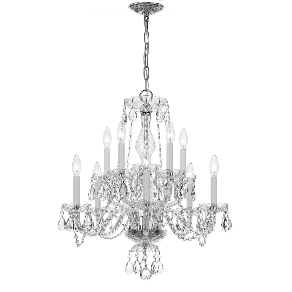 Crystorama Traditional Crystal 23'' Chandelier in Polished Chrome - Additional View