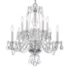 Crystorama Traditional Crystal 23'' Chandelier in Polished Chrome - Additional View