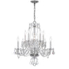 Crystorama Traditional Crystal 23'' Chandelier in Polished Chrome - Additional View