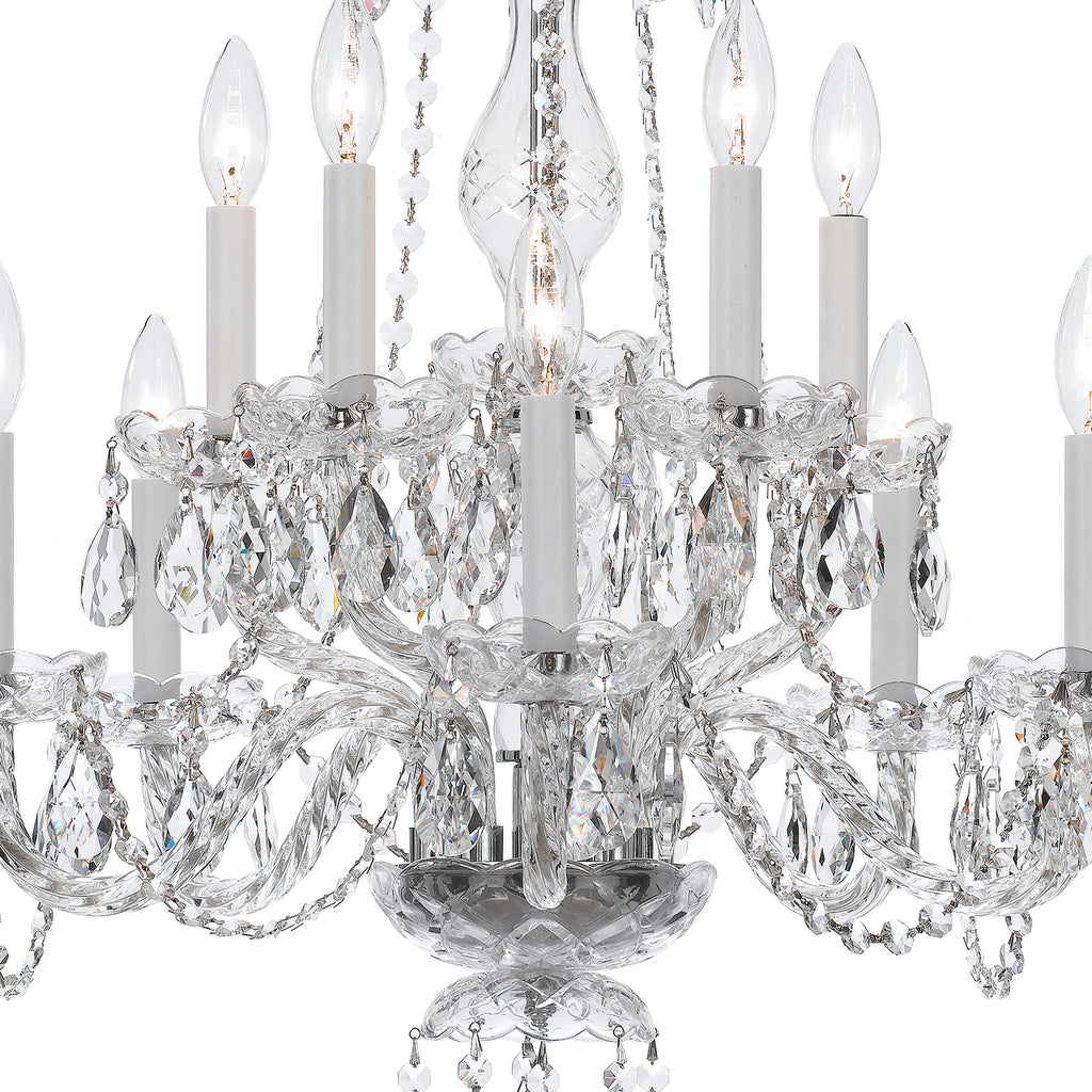 Crystorama Traditional Crystal 23'' Chandelier in Polished Chrome - Additional View