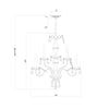 Crystorama Traditional Crystal 23'' Chandelier - Product Dimensions