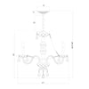 Crystorama Traditional Crystal 21'' Chandelier - Product Dimensions