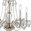 Crystorama Traditional Crystal 21'' Chandelier in Polished Brass - Additional View