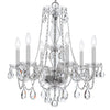 Crystorama Traditional Crystal 23'' Chandelier in Polished Chrome - Additional View