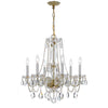 5086-PB-CL-SAQ Traditional Crystal 23'' Chandelier | Alternate Image