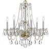 Crystorama Traditional Crystal 23'' Chandelier in Polished Brass - Additional View