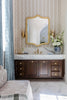 Crystorama Broche 8'' Sconce in Antique Gold - Lifestyle View