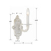 5111-AW Paris Market 1 Light Sconce | Dimensions Image