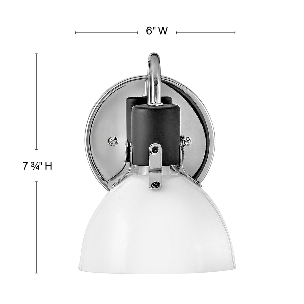 51110CM Argo 1 Light Bath|Dimensions Image