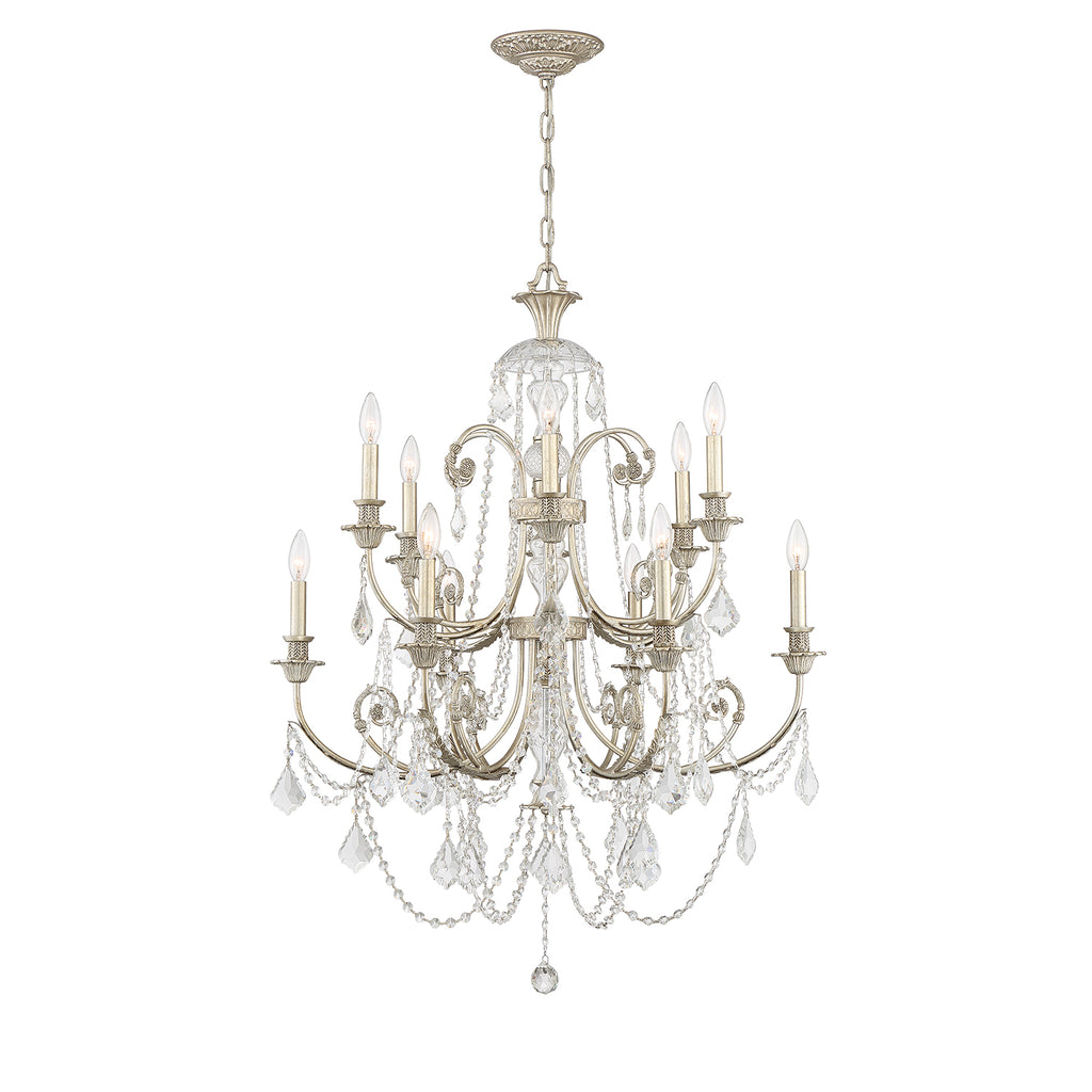 5119-OS-CL-MWP Regis 12 Light Chandelier | Alternate Image