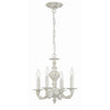 Crystorama Paris Market 13.5'' Chandelier in Antique White - Additional View