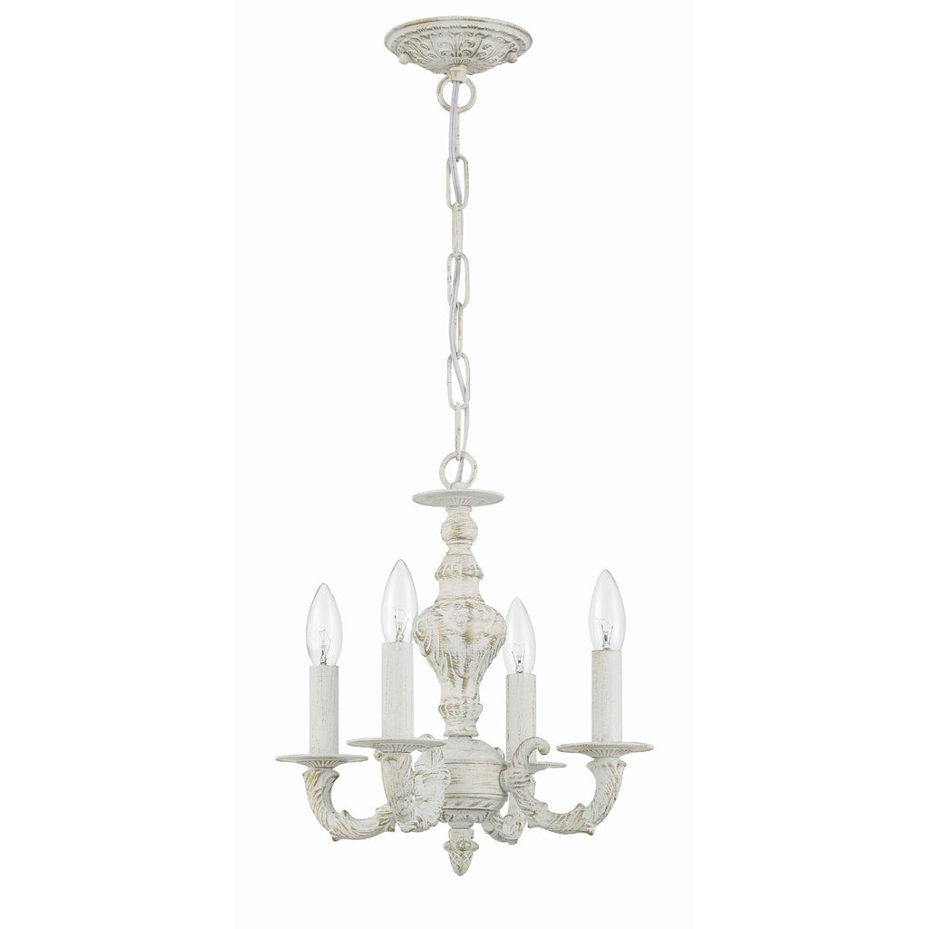 Crystorama Paris Market 13.5'' Chandelier in Antique White - Additional View