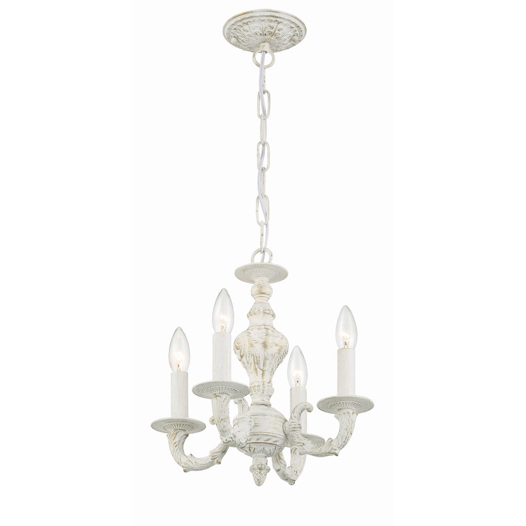 Crystorama Paris Market 13.5'' Chandelier in Antique White - Additional View