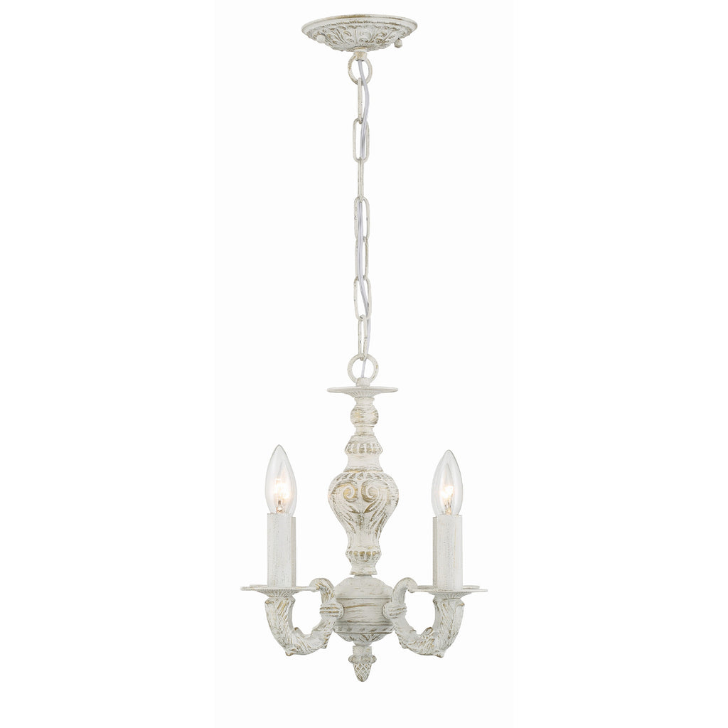 Crystorama Paris Market 13.5'' Chandelier in Antique White - Additional View