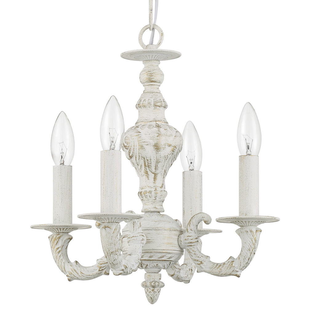 Crystorama Paris Market 13.5'' Chandelier in Antique White - Additional View