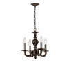 Crystorama Paris Market 13.5'' Chandelier in Venetian Bronze - Front View