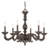 Crystorama Paris Market 28'' Chandelier in Venetian Bronze - Front View