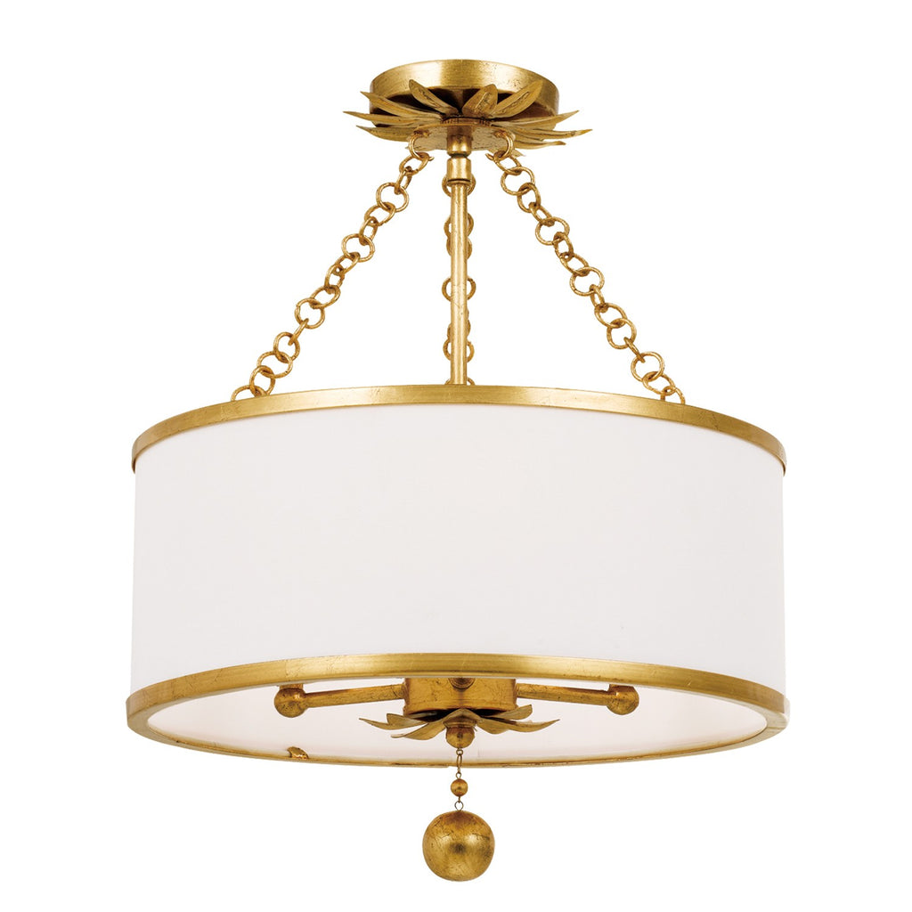 513-GA_CEILING Broche 3 Light Semi Flush | Main Image