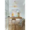 Crystorama Broche 14'' Chandelier in Antique Gold - Lifestyle View